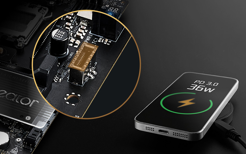 Fast Charging Port for Phones, Tablets & Creative Gear